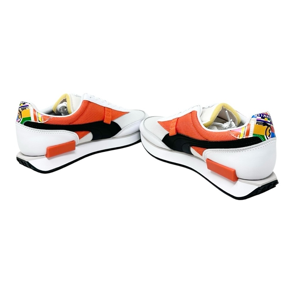 Puma Men’s Future Rider INTL Game 37597101 White/Tigerlily Size 10 - Picture 7 of 9